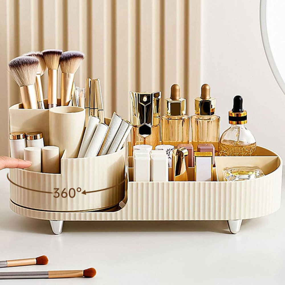 Skincare B Erl - 360 ° منظم تخزين مكياج دوار
