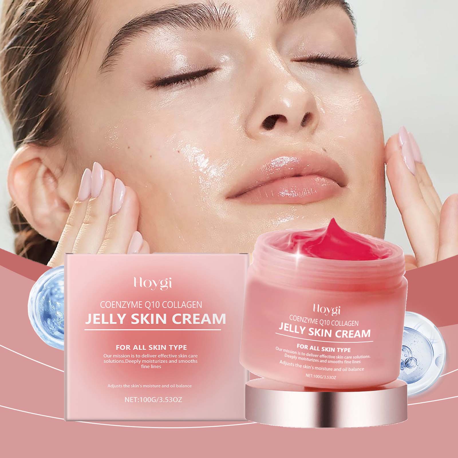 Coenzyme Q10 Cream - كريم جيلي الكولاجين ترطيب عميق لشد