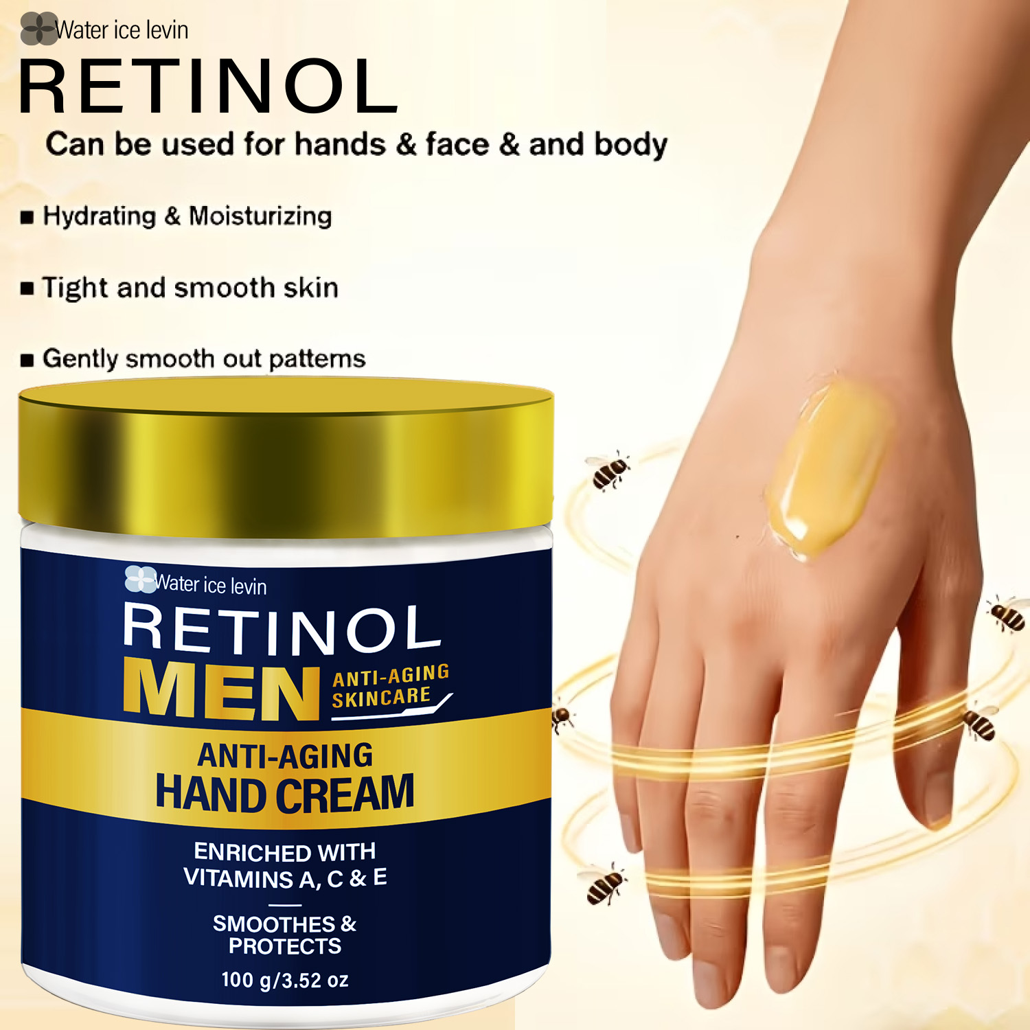 كريم اليد ووتر آيس ليفين ريتين - مراجعة Retinol Vitamin A Cream وسعره